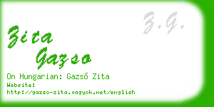 zita gazso business card